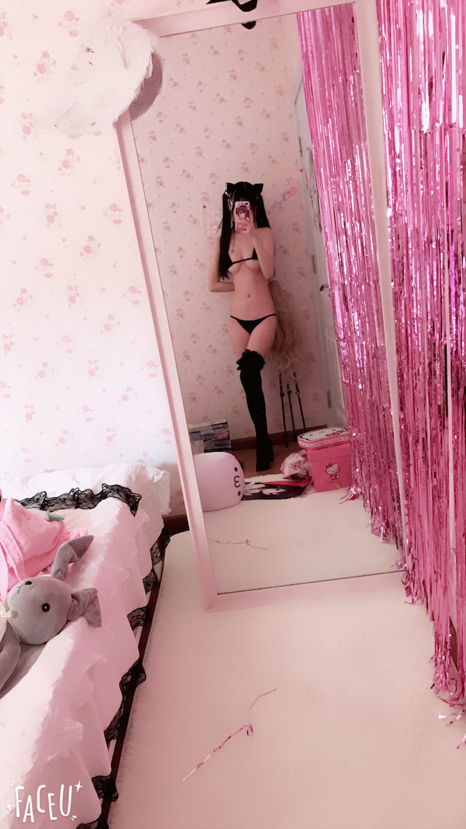 赛高酱 猫耳黑色比基尼49p4v