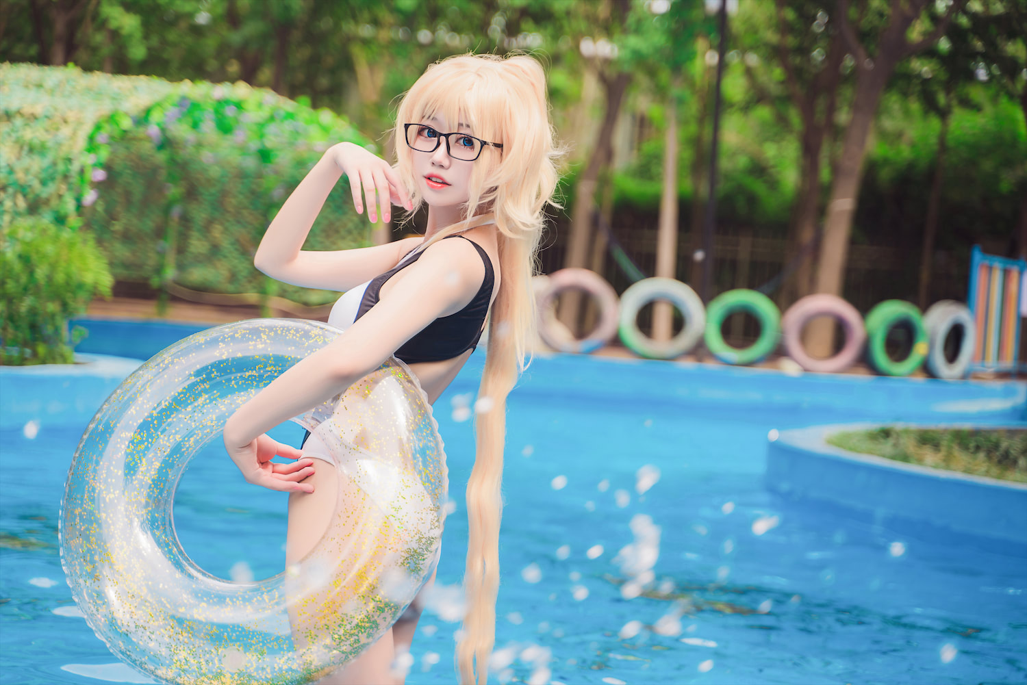 猫君君MaoJun贞德竞泳46p