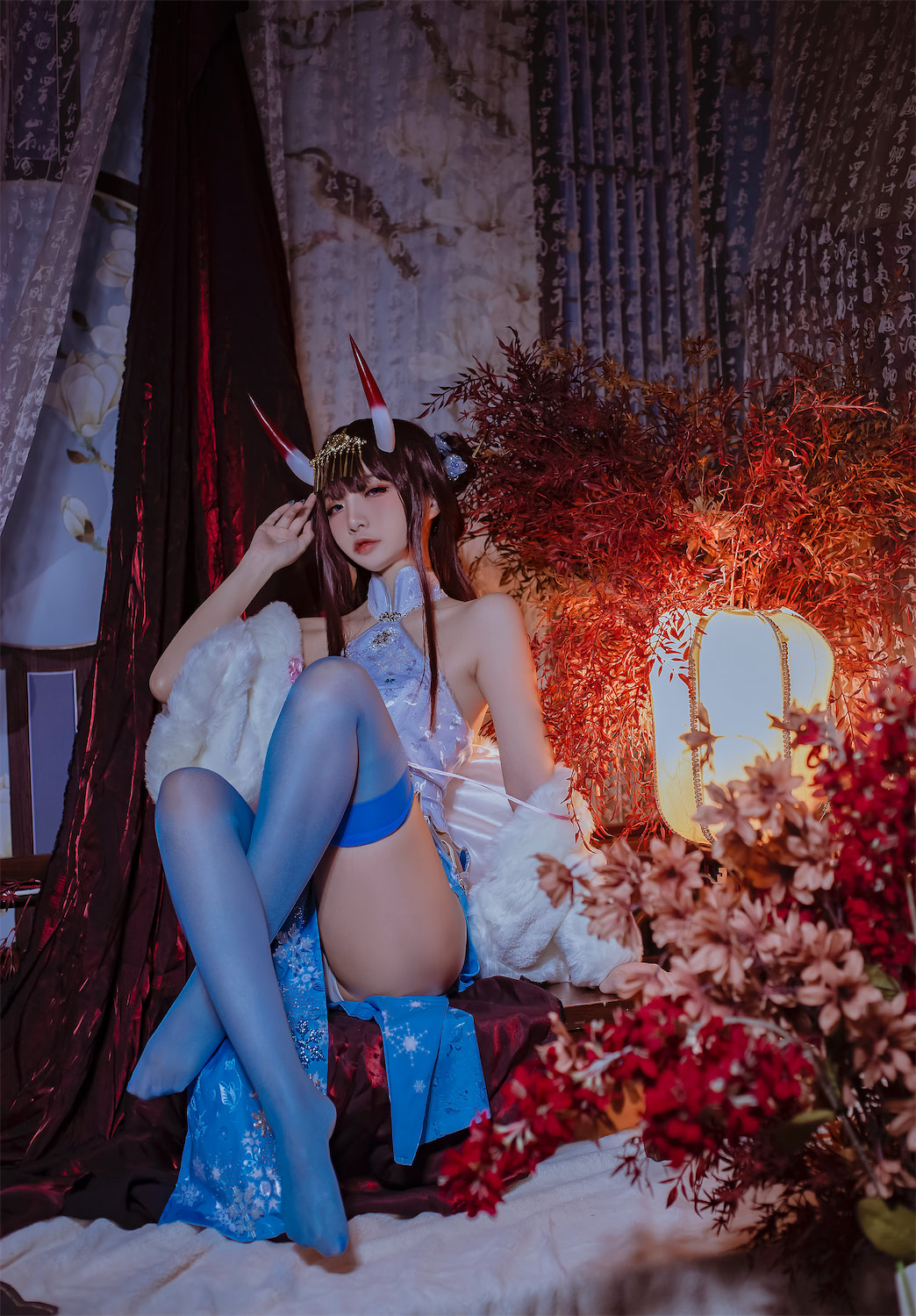 二佐Nisa碧蓝航线能代旗袍18p