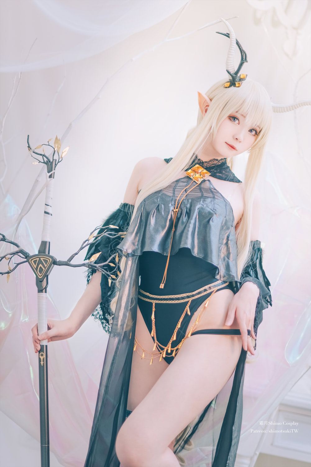 霜月shimo明日方舟闪灵17p