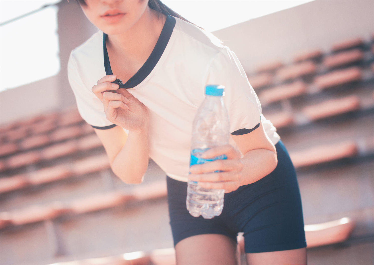 沧霁桔梗黑丝体操服50p