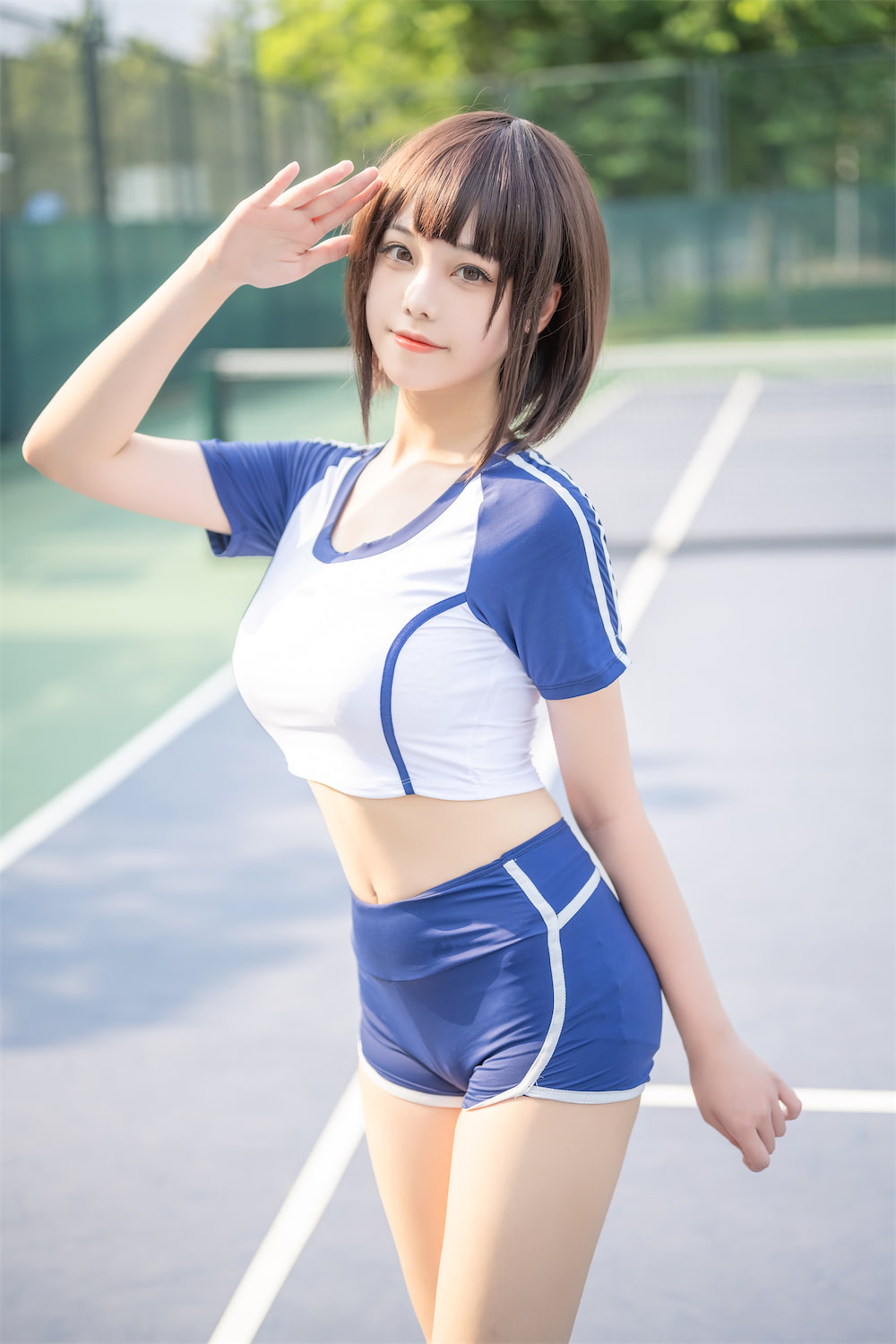 蜜汁猫裘体操服50p_2