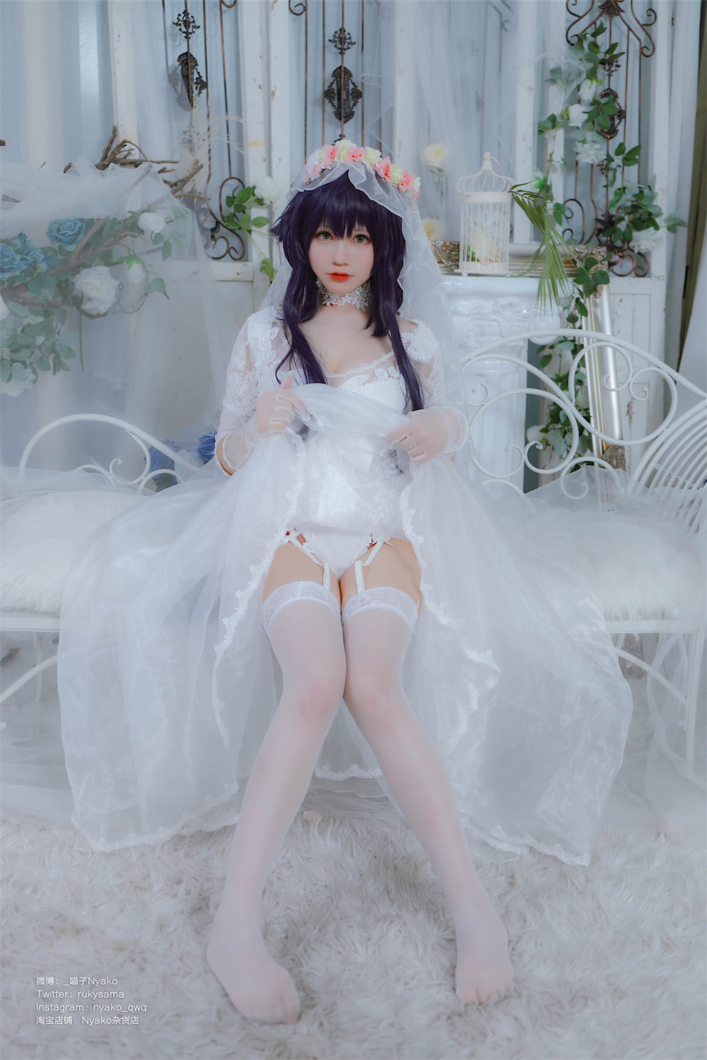 Nyako喵子吾妻婚纱58p