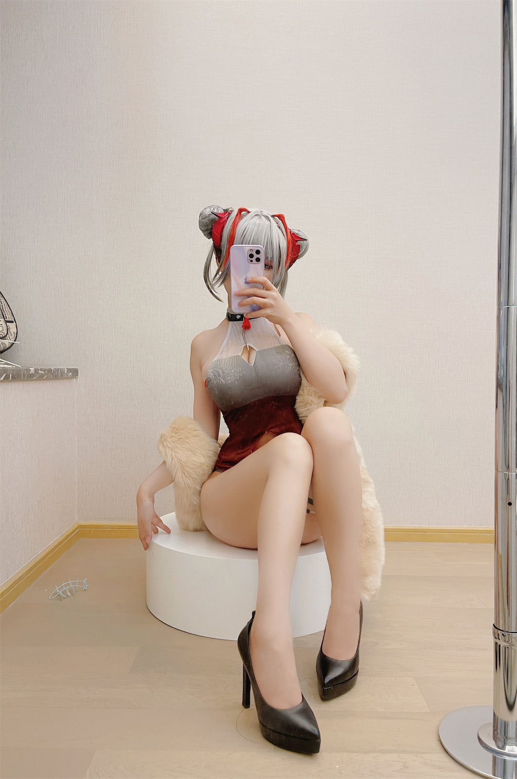 小仓千代w明日方舟W旗袍33p