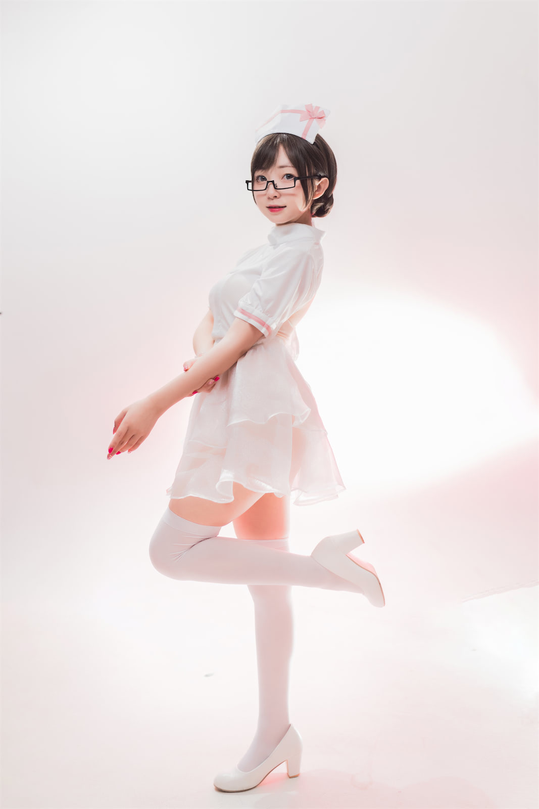 花铃粉色护士90p