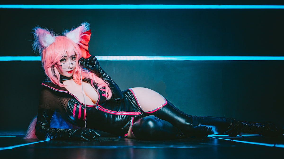 rioko凉凉子黑胶衣玉藻前20p