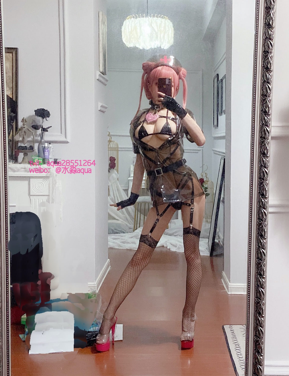 水淼aqua甜心透明护士36p