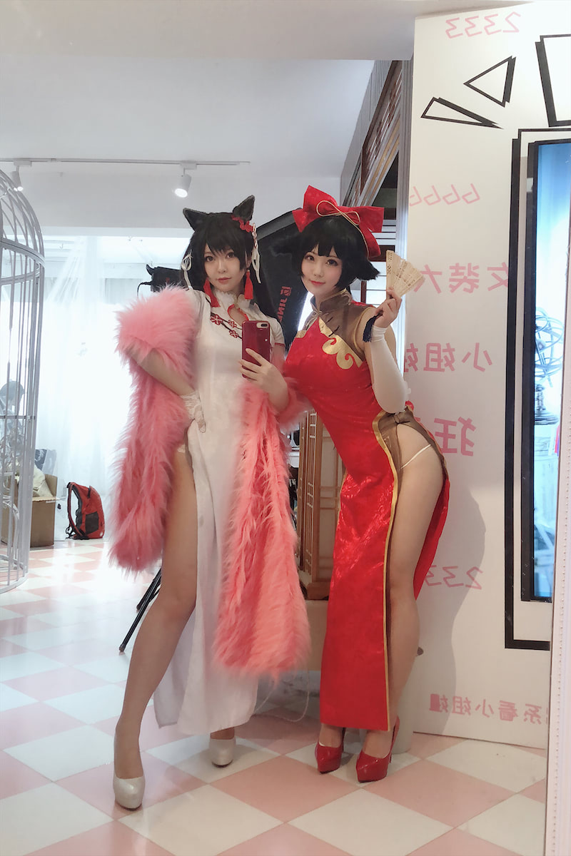 半半子碧蓝航线爱宕梅花旗袍35p1v