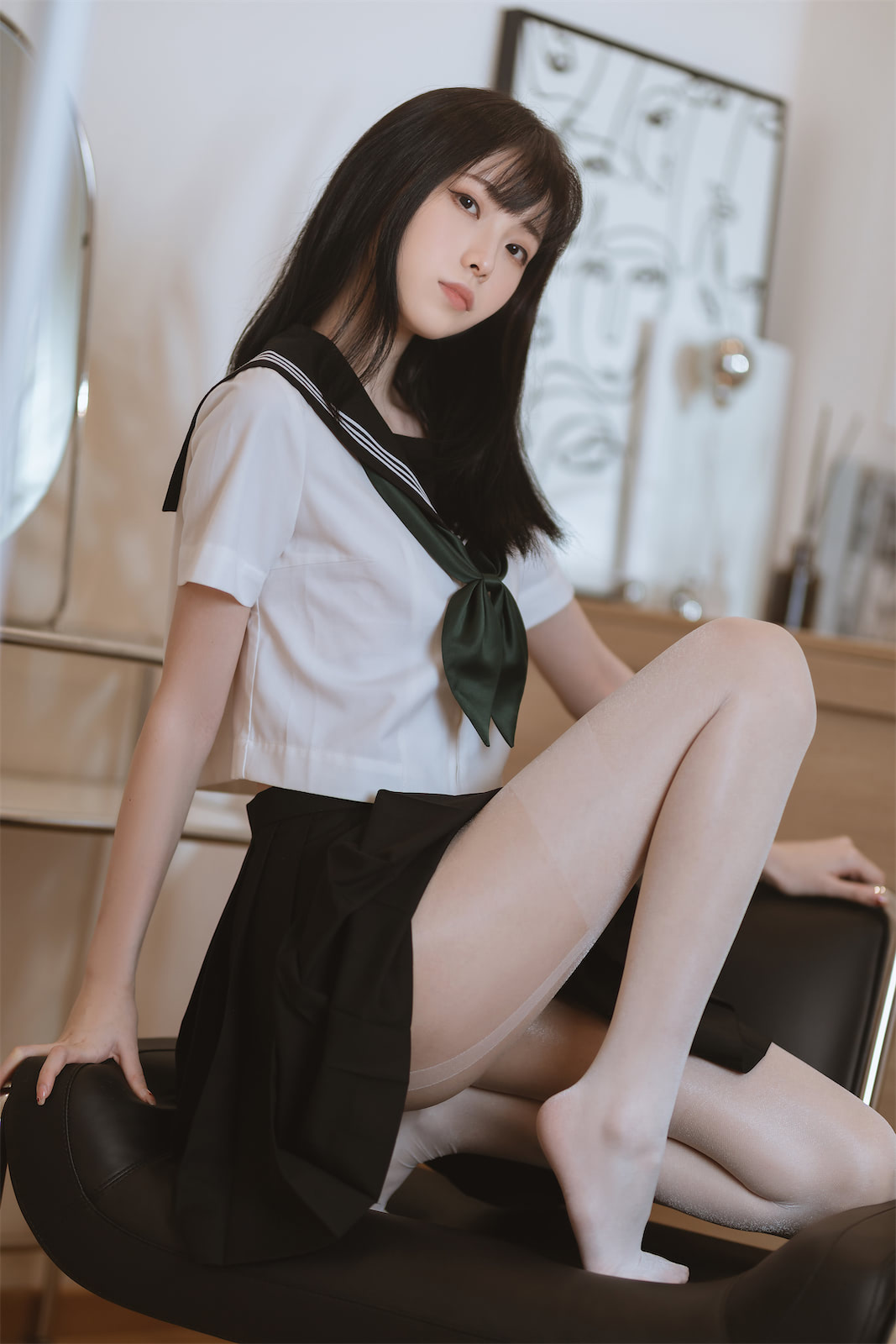 许岚LAN白丝水手服40p_2