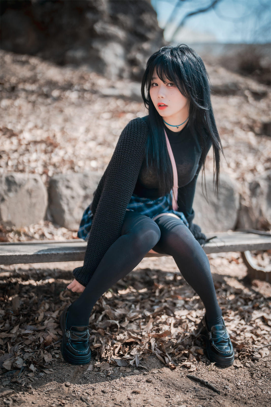 Zia지아四月JK漫步140p