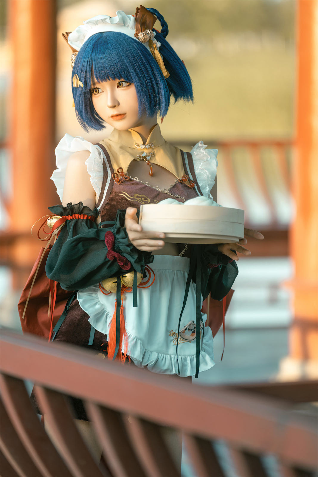 蠢沫沫香菱原皮女仆咖啡厅呱呱49p