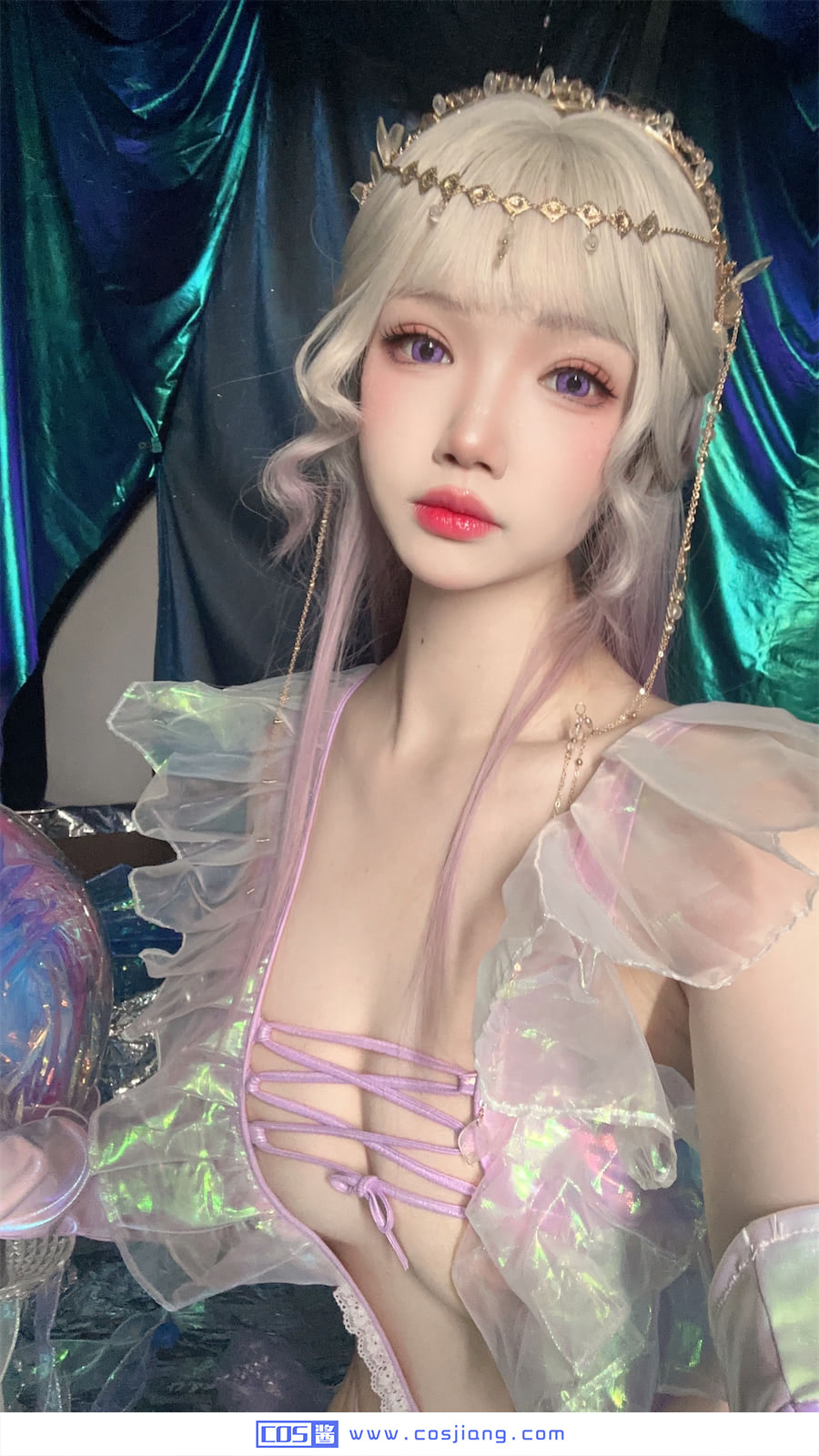 雪晴Astra水母镭射泳衣73p5v