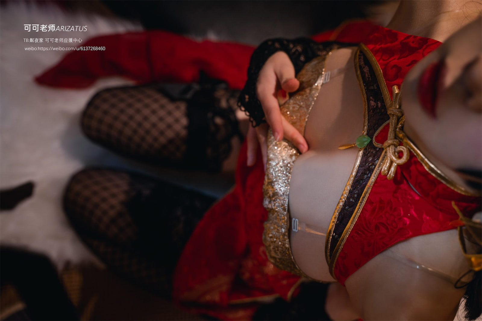 可可老师大凤新春旗袍50p1v