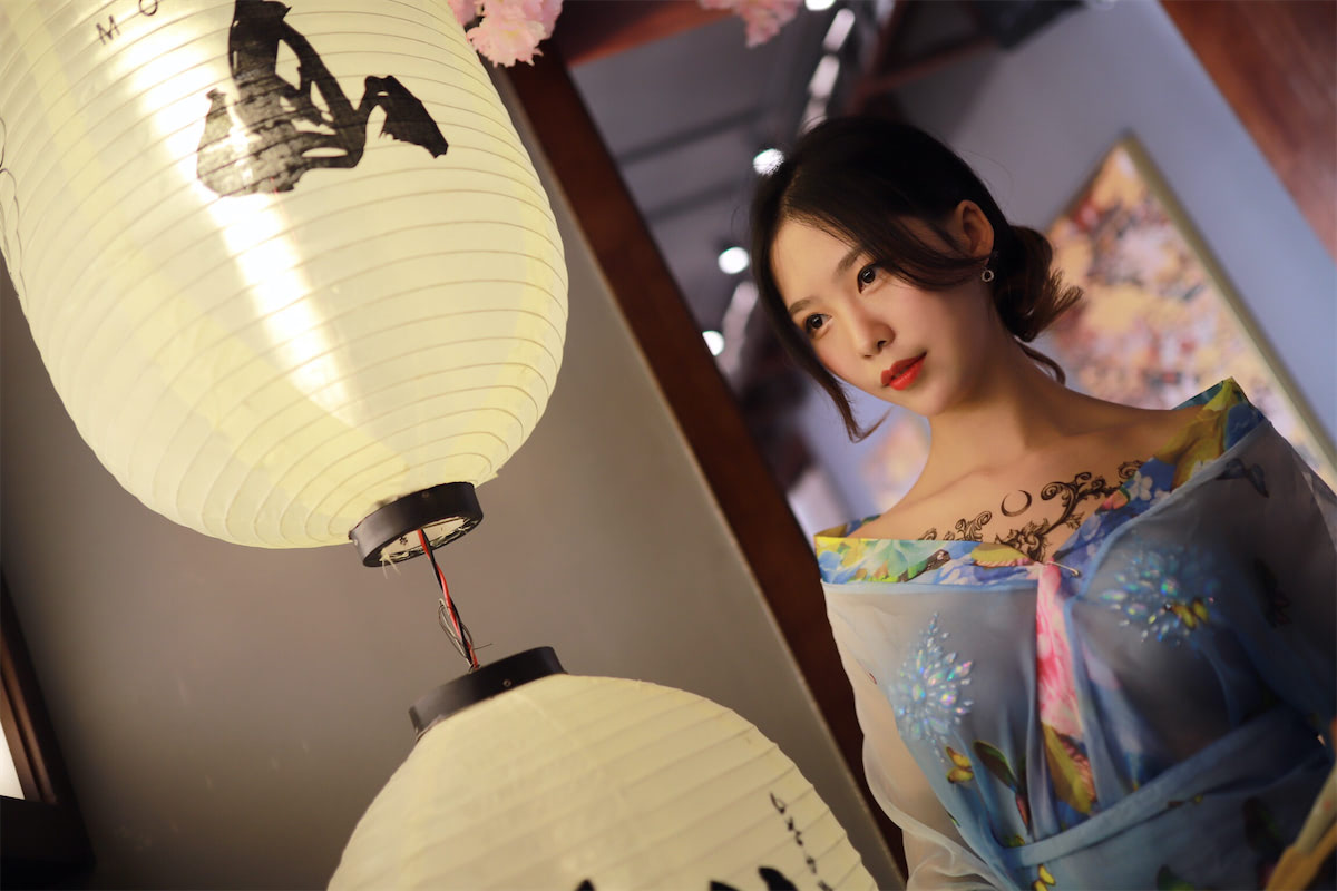 抖娘利世桃山薄纱和服30p