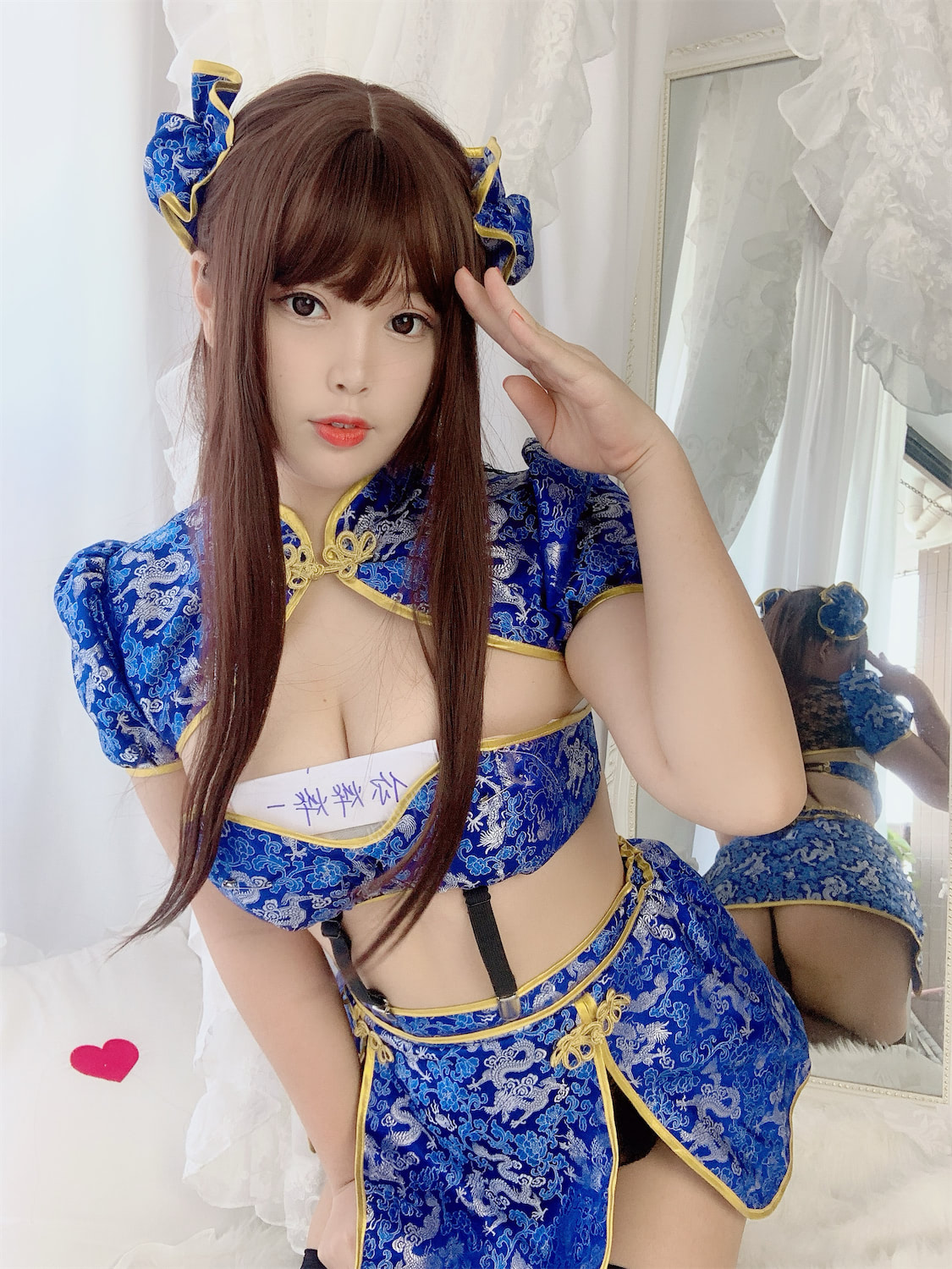 白烨烨功夫中华娘旗袍50p3v