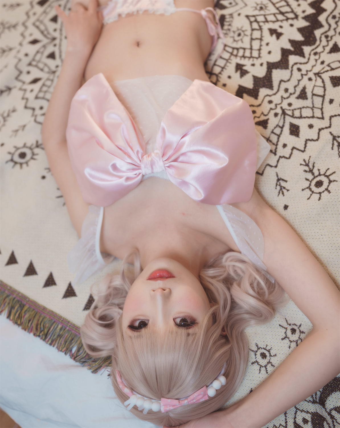 面饼仙儿粉粉蝴蝶结内衣12p