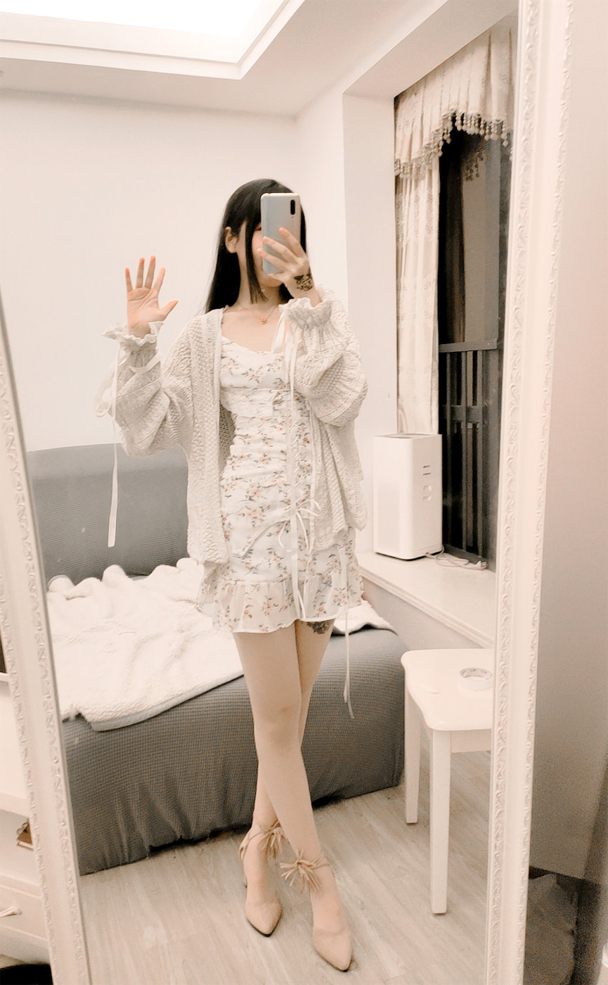 不呆猫连衣裙自拍14p