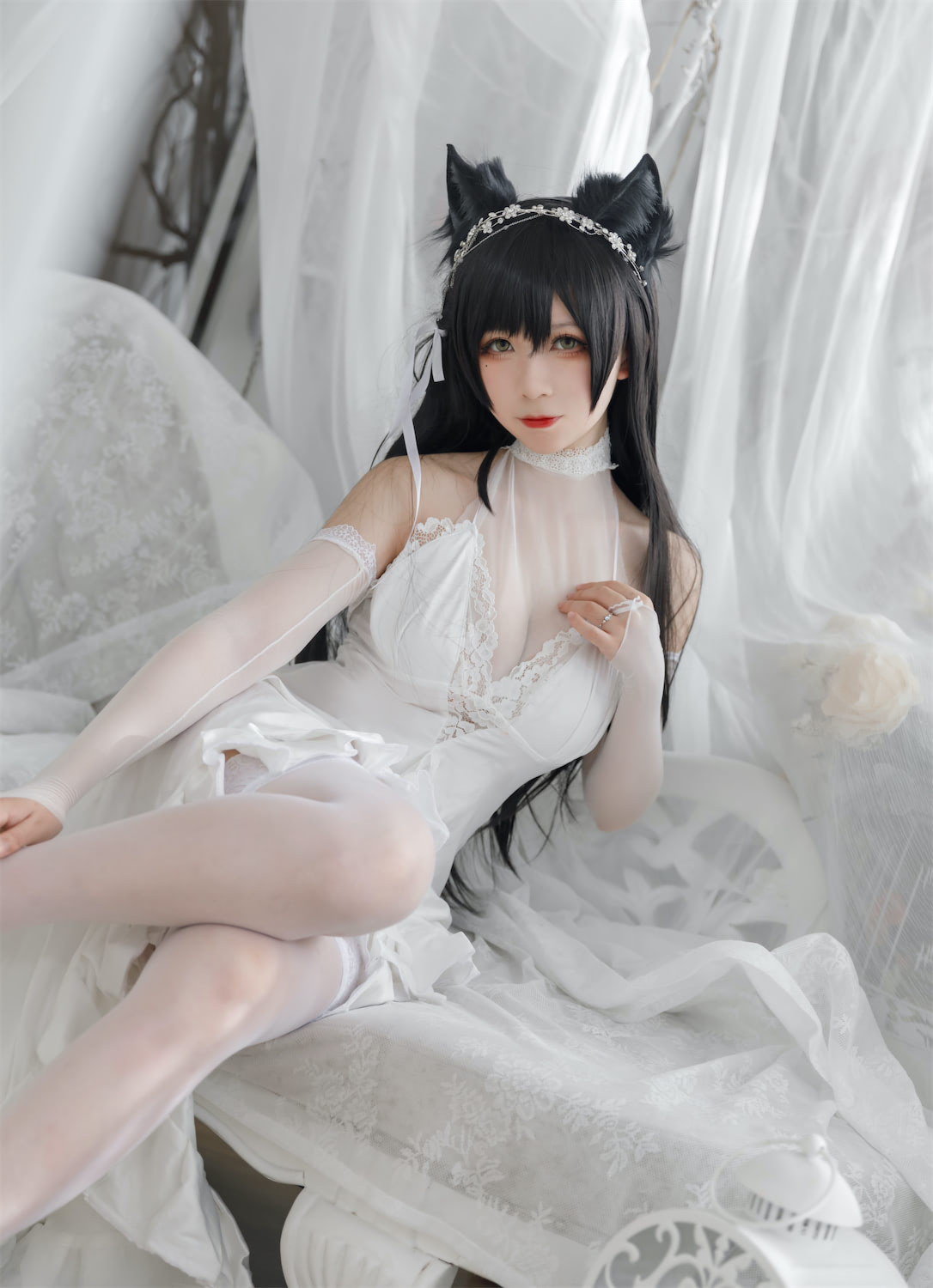 樱落酱w碧蓝航线爱宕花嫁19p