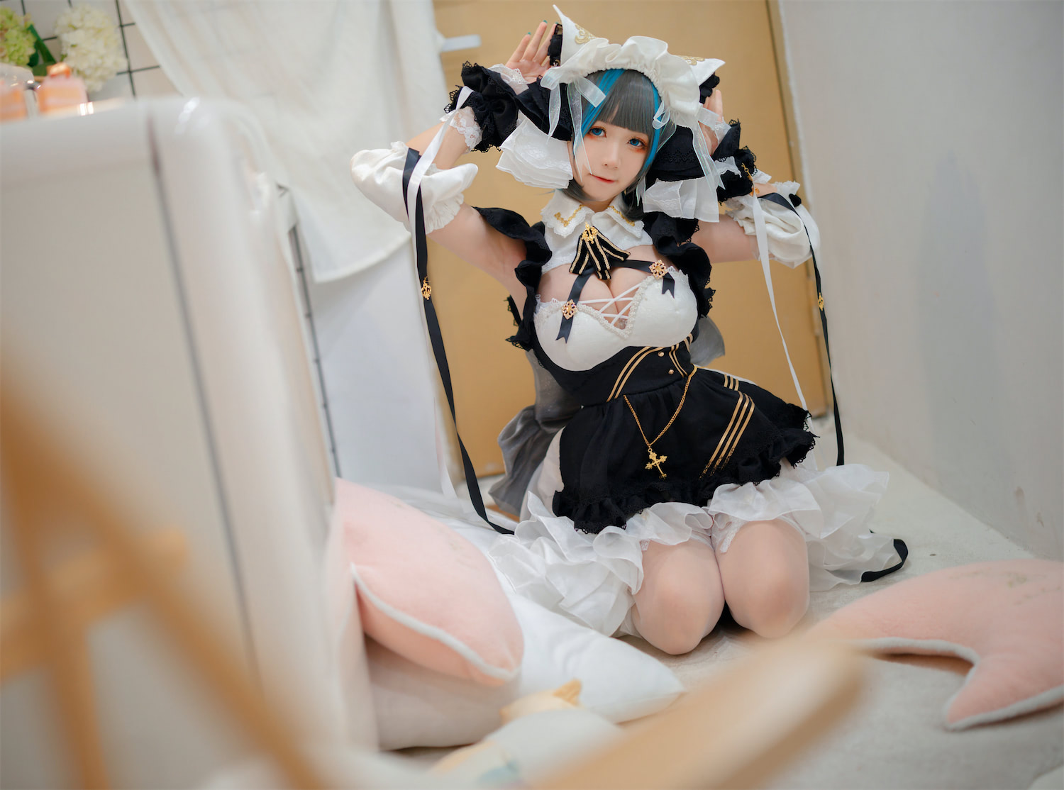 樱落酱w碧蓝航线柴郡28p