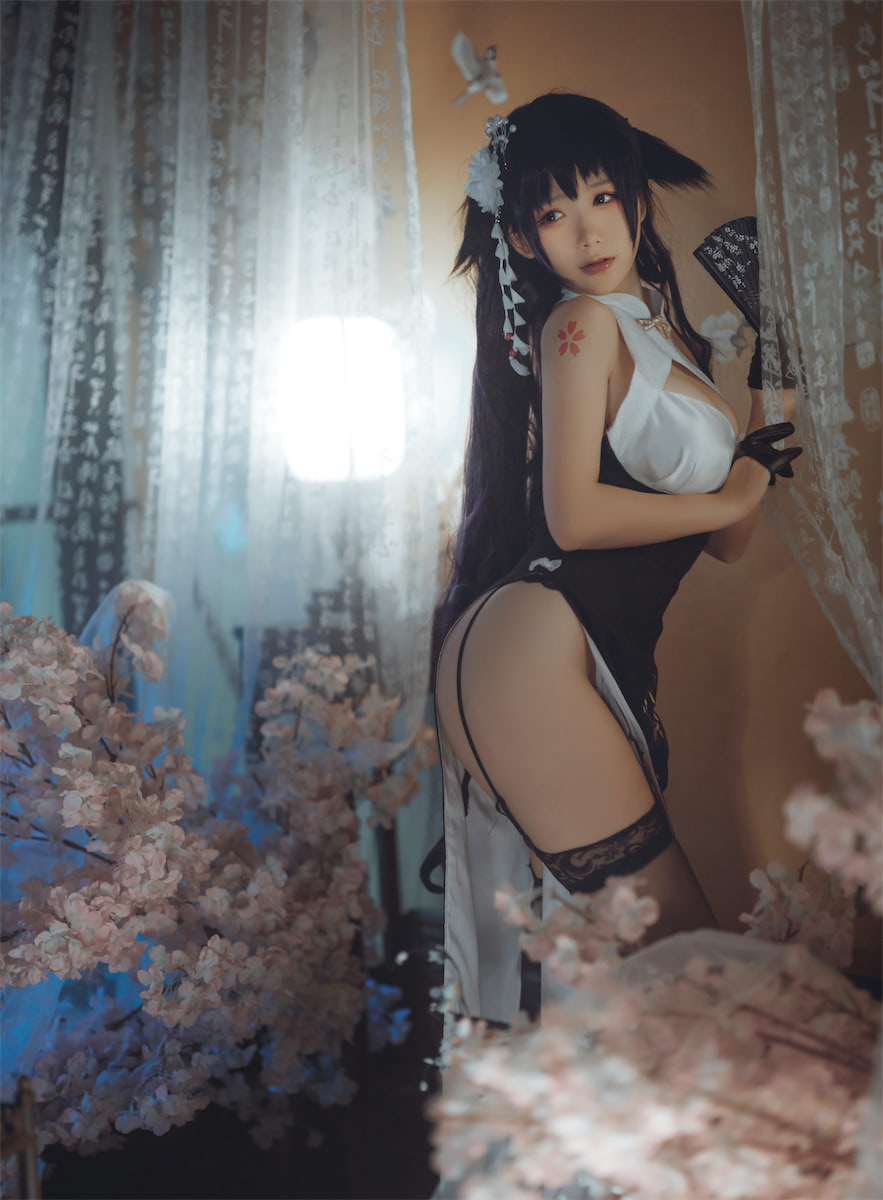 樱落酱w碧蓝航线吾妻旗袍20p